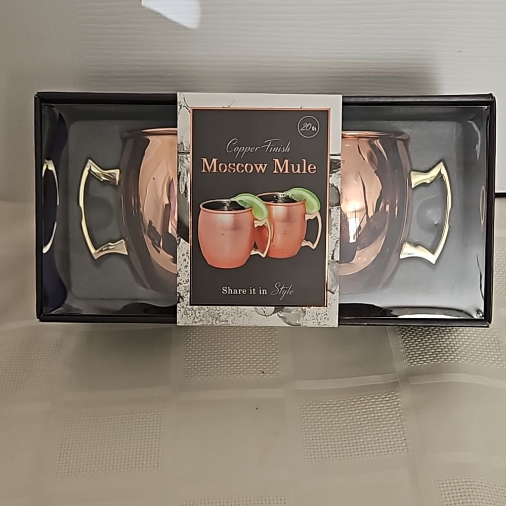 Moscow Mule Pair Of 2 Copper Finish 20oz